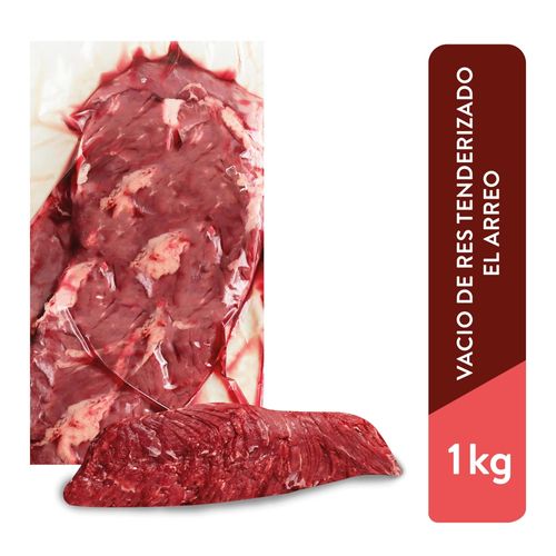 Vacio Res Tenderizado Arreo, Precio indicado por Kilo