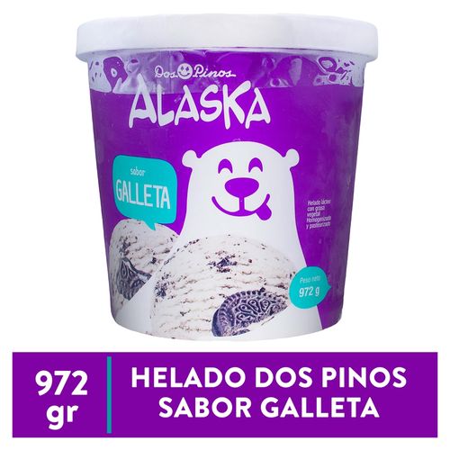 Helado Dos Pinos Alaska galleta - 972 g
