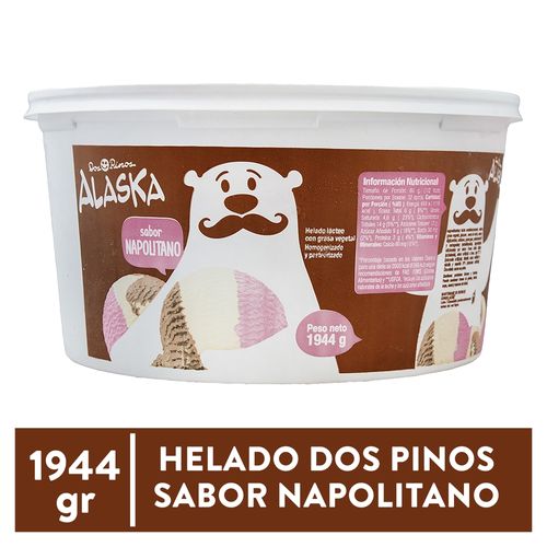 Helado Dos Pinos Alaska Napolitano - 1944 g