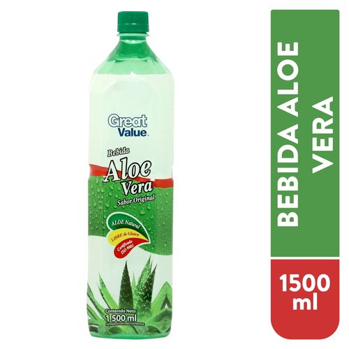 Bebida Great Value Aloe Vera - 1500 ml