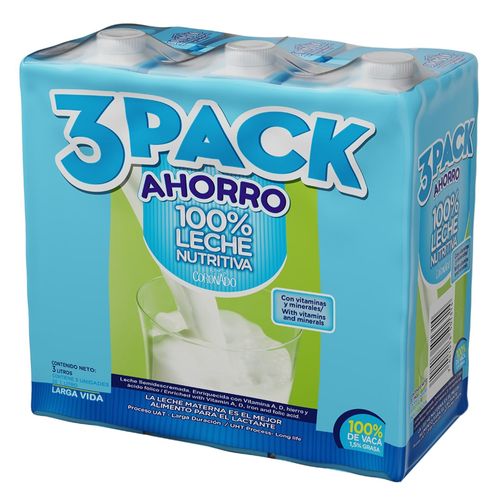 Leche Coronado 100% Nutritiva 3pack - 1 L