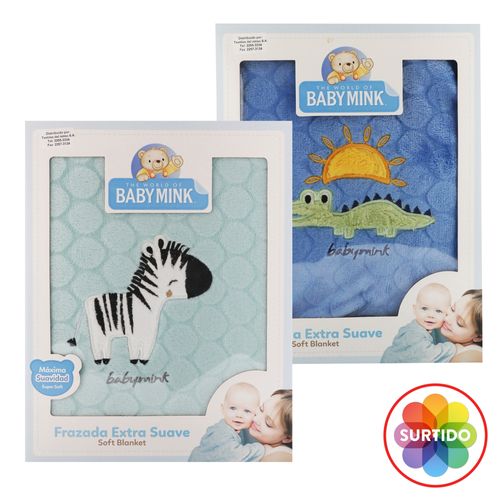 Frazada para Bebe Teddy Baby Mink Sient la Suavidad - unidad