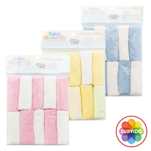 Set Toallas Bebe 10 Unidades
