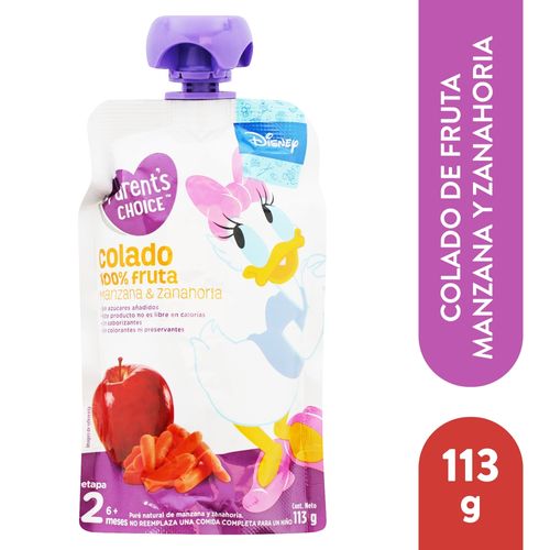 Colado Parents Choice Disney Manzana Zanahoria -113gr