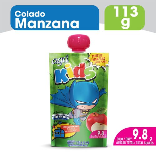 Colado Agú súper amigos sabor manzana - 113 g