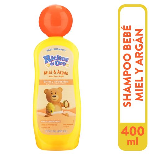 Shampoo Ricitos De Oro Para Bebé Miel Y Argán -400ml