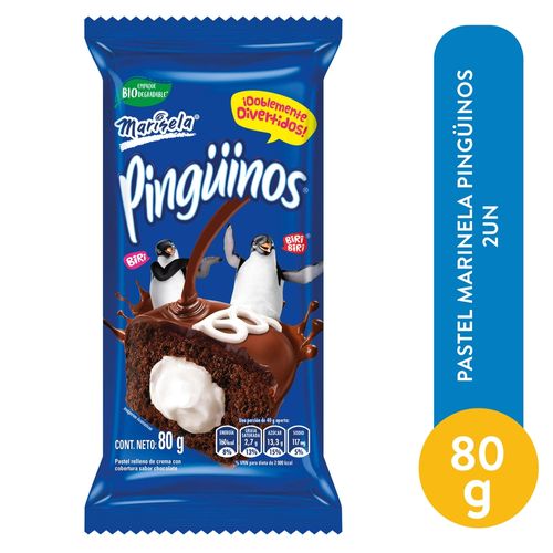 Pastel Marinela pinguinos doblemente divertidos, 2 uds - 80 g