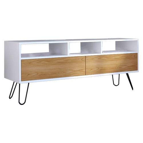 Rack De Tv Tori 60 Blanco Mq 56x137x39cm