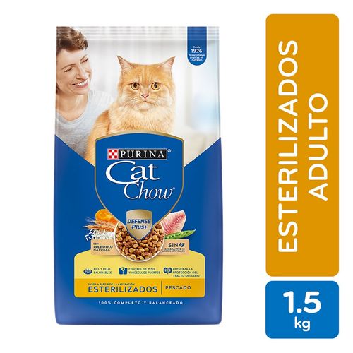 Alimento Gato Adulto Purina Cat Chow Esterlizados - 1.5 kg