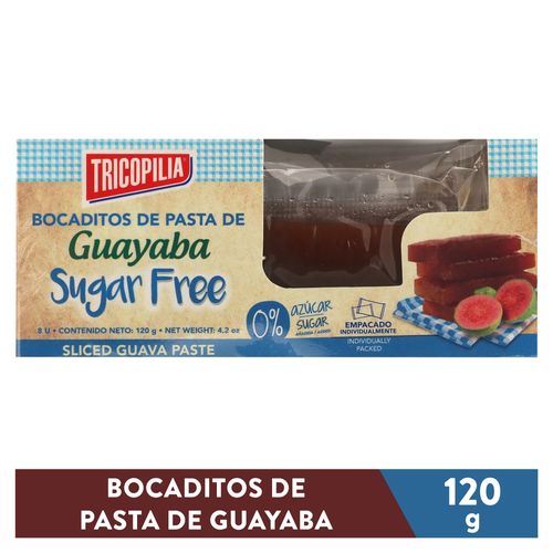 Bocadillos Tricopilia sabor guayaba 6 uds -120 g