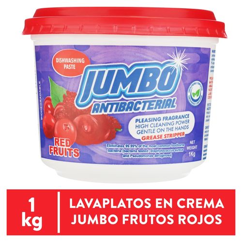 Crema Lavaplatos Jumbo Frut Rojo 1000gr