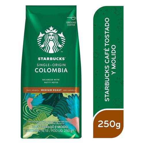 STARBUCKS Colombia Tueste Medio Café Molido Bolsa 250g