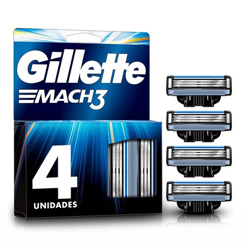 Repuesto de rasuradora Gillette Mach3 - 4 Uds