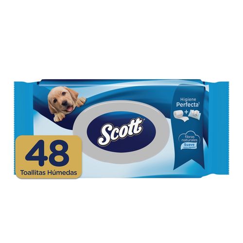 Papel Higiénico Húmedo Scott - 48 Unidades