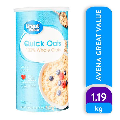 Avena Great Value, quick Oats -1191g