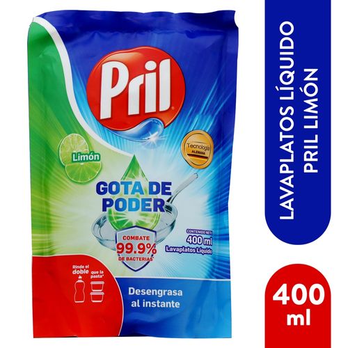 Lavap Liquido Pril Limon Econopack 400Ml