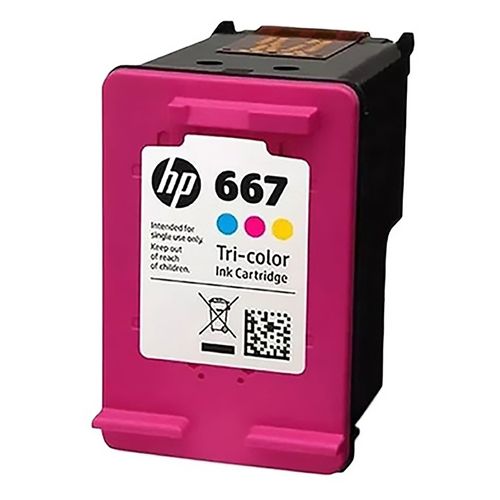 Cartucho de tinta HP 667 3YM78AL color negro