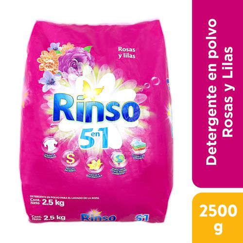 Detergente Rinso Rosas Y Lilas -2500gr