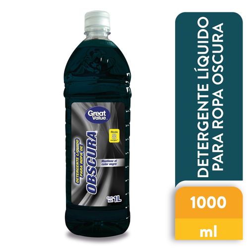 Detergente líquido Great Value para ropa oscura -1000ml