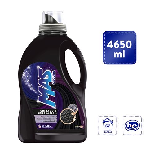 Detergente líquido Mas Color ropa oscura - 4.65 L