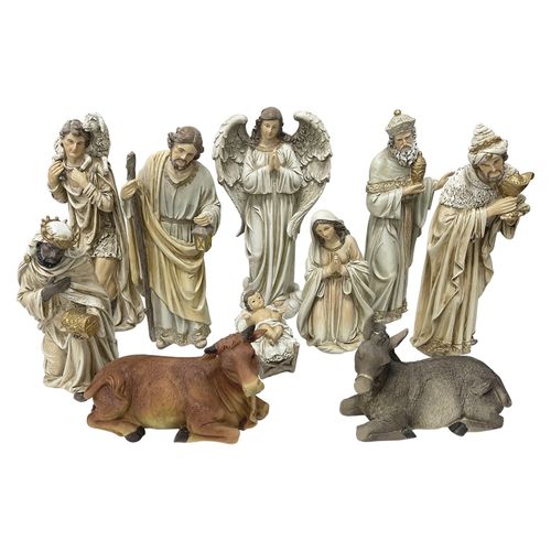 Nacimiento Holiday Time Poliresina -10 pzas/29 cm