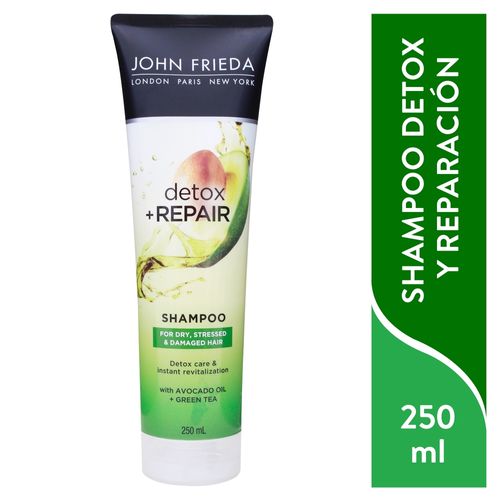 Shampoo John Frieda detox repair con aguacate y té verde - 250 ml