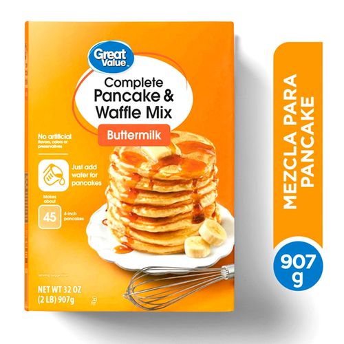 Mezcla para pancake Great Value buttermilk - 907 g