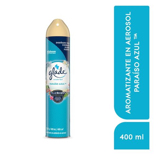 Aromatizante Glade Paraíso Azul Aerosol - 400ml