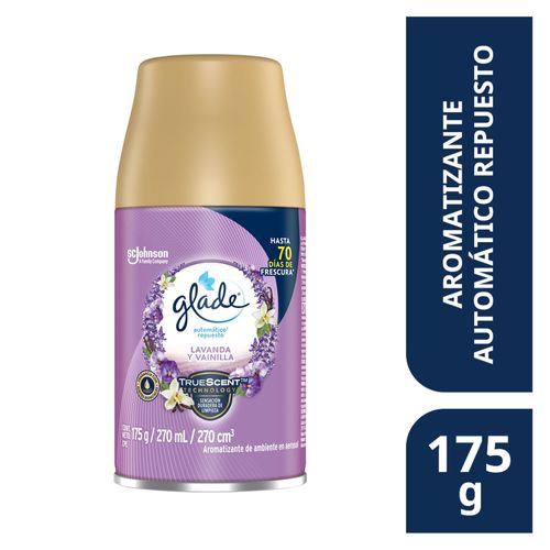 Aromatizante Glade Automático Repuesto Lavanda y Vainilla unidad
