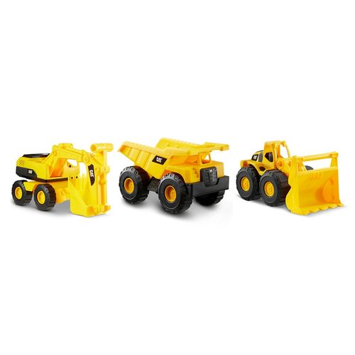 Vehículos Construcción CAT mini pack -3 uds