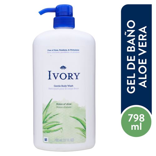 Jabón Líquido Ivory Mild & Gentle Con Aloe Vera - 27oz