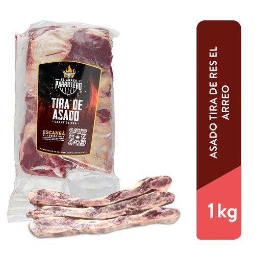 Asado Tira Res Arreo Cong Empacado, Precio indicado por Kilo