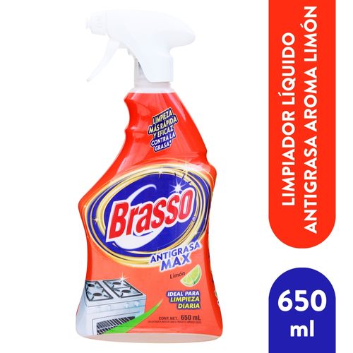 Limpiador Antigrasa Brasso Gold  Limón Rociador -650ml