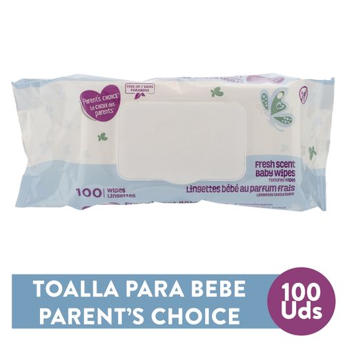 Toallas Húmedas Parent's Choice Con Aroma 100 unidades