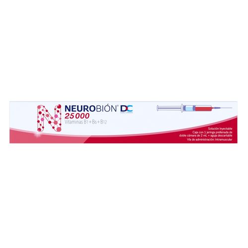 Solución inyectable Neurobión DC 1 jeringa -100mg/100mg/25mg