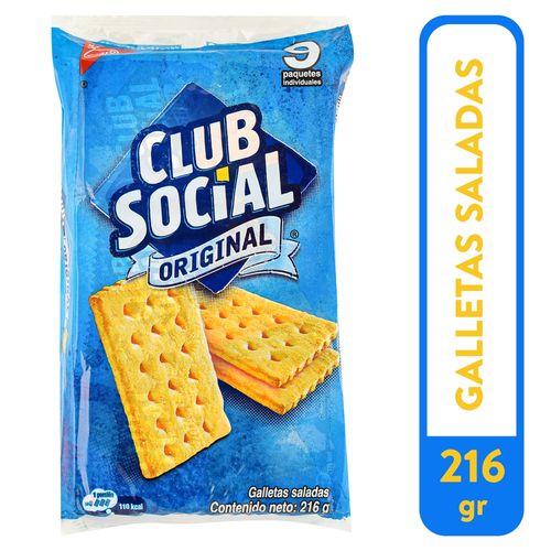 Galletas Saladas Club Social Original 9 Pack - 216g