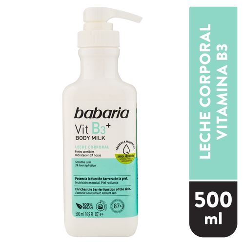 Crema Corporal Babaria Vitamina B3 -500 ml