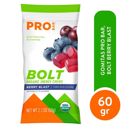 Gomitas Pro Bar, Bolt Berry Blast -60g