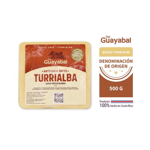 Queso Turrialba Auténtico Del Guayabal, Con Denominación De Origen - 500g