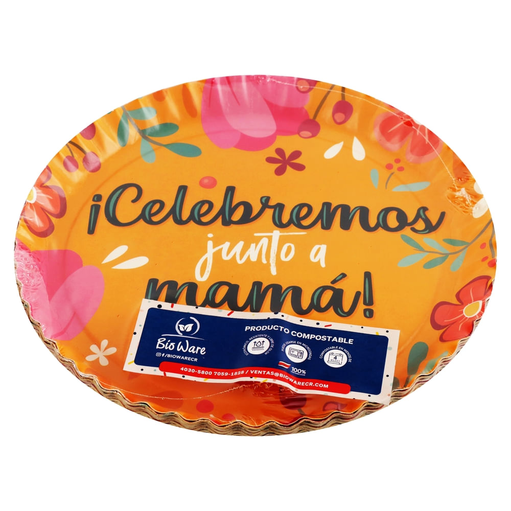 Comprar Plato Bioware Día Madre 12 piezas | Walmart Costa Rica ...