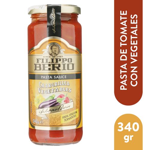 Salsa Fillipo de tomate con verduras - 340 g