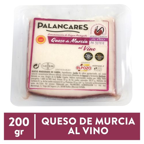 Queso Palancares de murcia al vino - 200 g