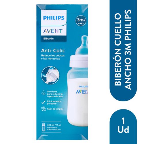 Biberón Avent anti colic reduce cólicos y molestias de 330 ml