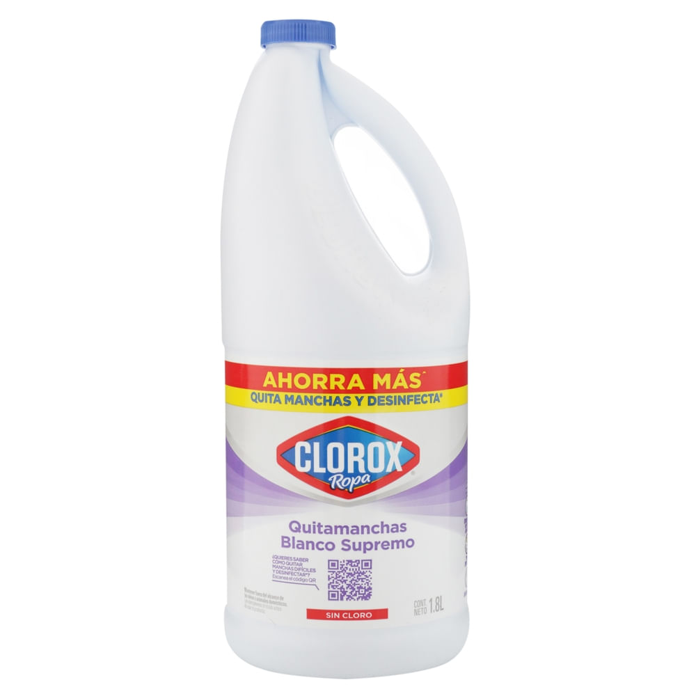 Comprar Quitamanchas Clorox ropa blanco supremo sin cloro - 1.8 L ...