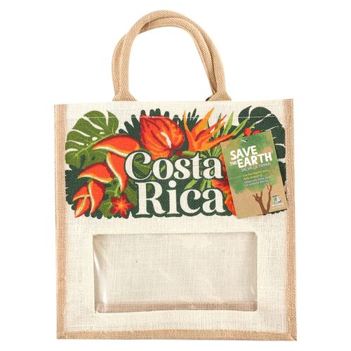 Bolsa De Yute 3pack Flores Tropicales Cr