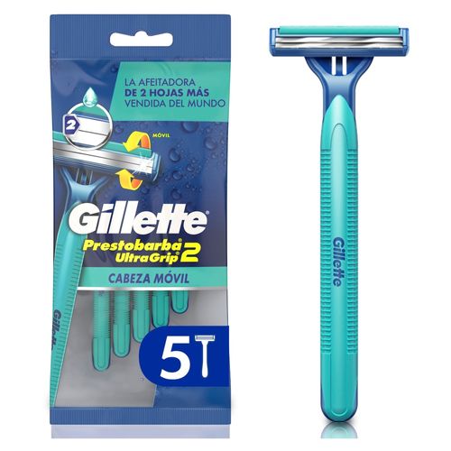 Rasuradora Desechable Gillette Prestobarba Ultragrip 2 - 5 Uds