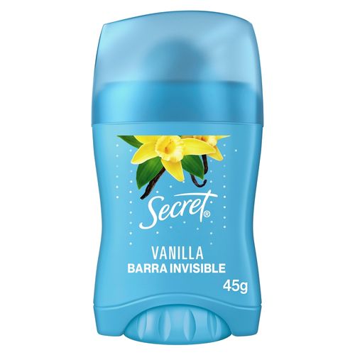 Desodorante Antitranspirante Secret en barra invisible Vainilla -45 g