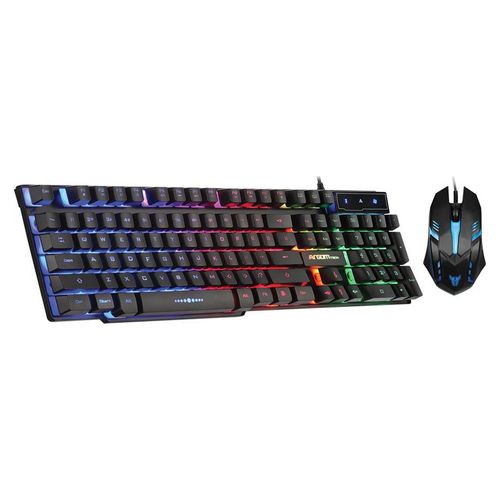 Set Argom ARGKB2051BK teclado y mouse gaming usb con cable