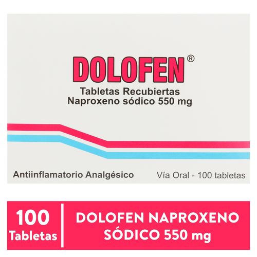 Tabletas recubiertas Dolofen Newport 330 mg caja 100 tabletas - precio indicado por tableta
