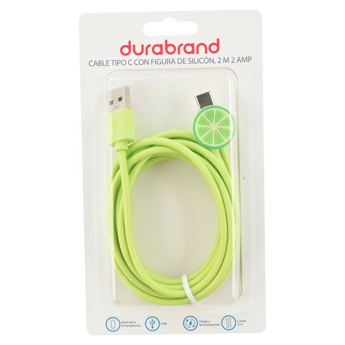 Cable Durabrand  tipo C con figura de silicón